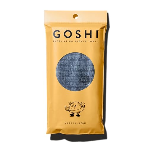 GOSHI Exfoliating Shower Towel - Rip-Resistant Exfoliating Washcloth for All Skin Types - Made in ...