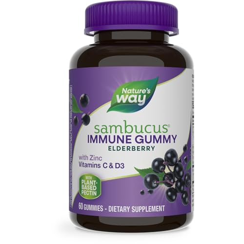 Natures Way Sambucus Elderberry Herbal Tea for Immune Support Blend.