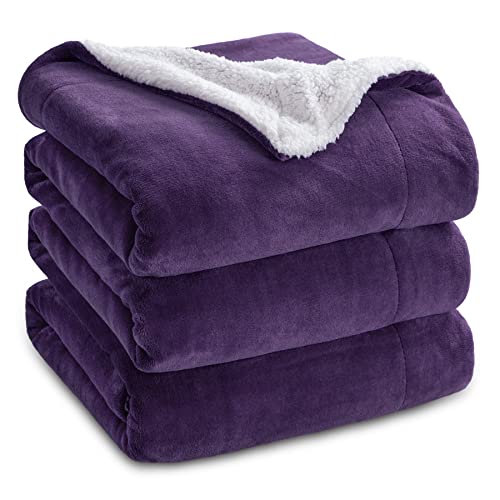 Thick and Warm King-Size Sherpa Fleece Blanket for Winter Cozy.