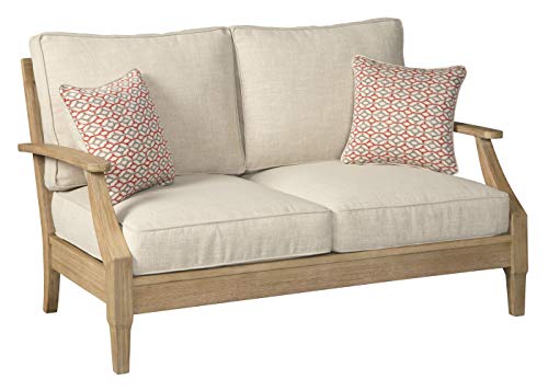 Signature Design by Ashley Clare View Coastal Outdoor Loveseat