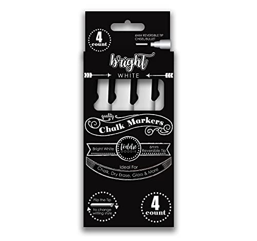 Large Pack of Bright White Chalk Markers for Chalkboard and Glass