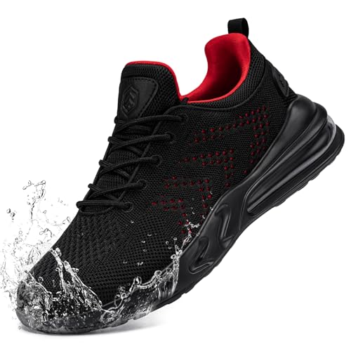 LARNMERN Mens Non Slip Work Shoes Slip On Water Resistant Walking Sneakers Zapatos Trabajo ...