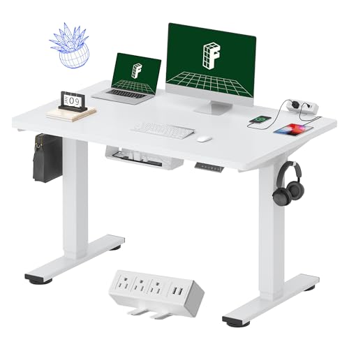 Electric Standing Desk with Built-in Cable Management