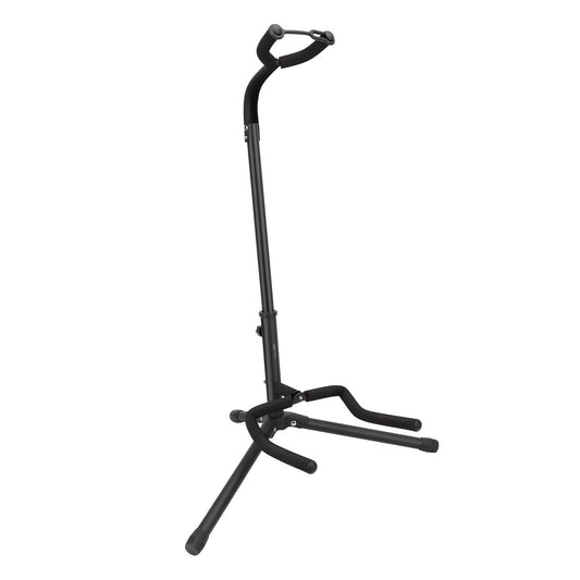 Amazon Basics Adjustable Folding Stand for Acoustic, Electric, Bass Guitars and Banjos, Black.