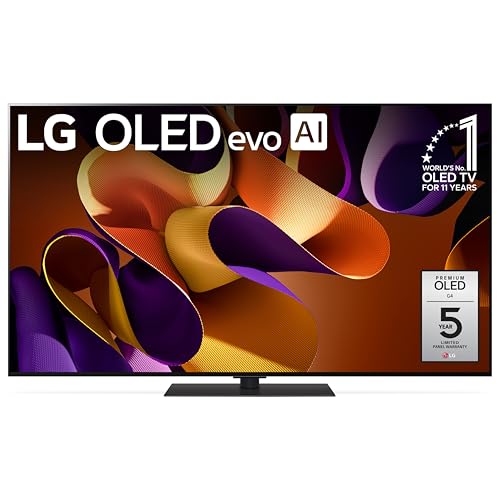 65-Inch LG OLED EVO G4 Smart TV with AI Remote