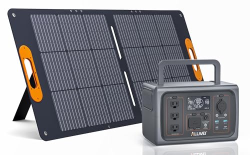 Supercharge Your Outdoor Adventures with ALLWEI 500W Portable Solar Power Station.