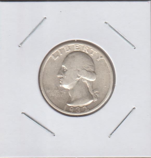 1932 Washington (1932 to Date) (90% Silver) Quarter Choice Extremely Fine.