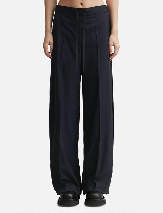 Fashionable Women's Cut Out Trousers in a Vibrant Blue Shade.