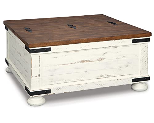 Wystfield Farmhouse Coffee Table with Storage