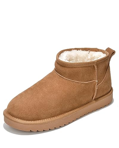 Stylish, Waterproof, and Comfortable Suede Ankle Boots for Winter Women.