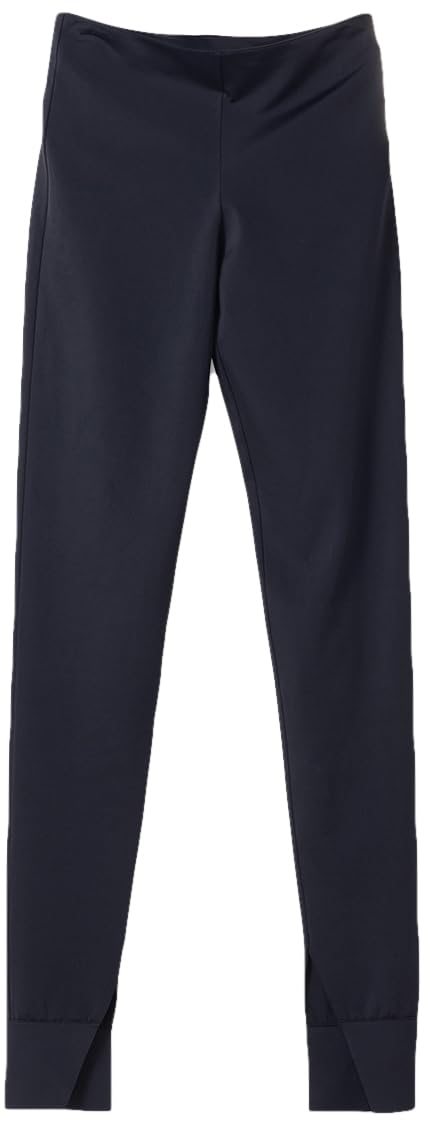 Women's stretchy, high-waisted leggings with a mid-rise design feature.