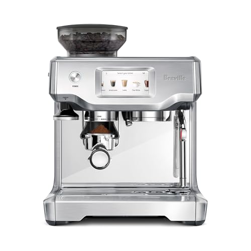 Sleek, High-Tech Espresso Machine for Coffee Connoisseurs with Brushed Perfection
