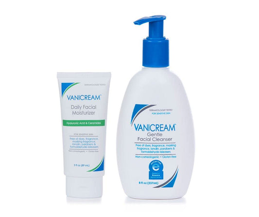 Vanicream Skincare Kit: Gentle Facial Moisturizer and Cleanser Set