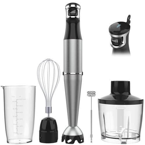 Multifunctional Immersion Blender with 5-in-1 Functions and Variable Speed Control.