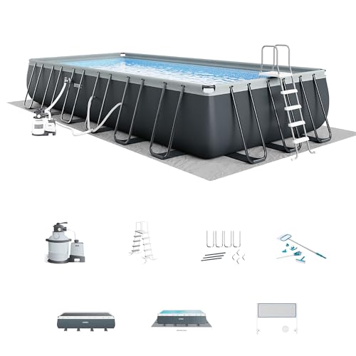Large Rectangular Above Ground Swimming Pools with Filter Pump