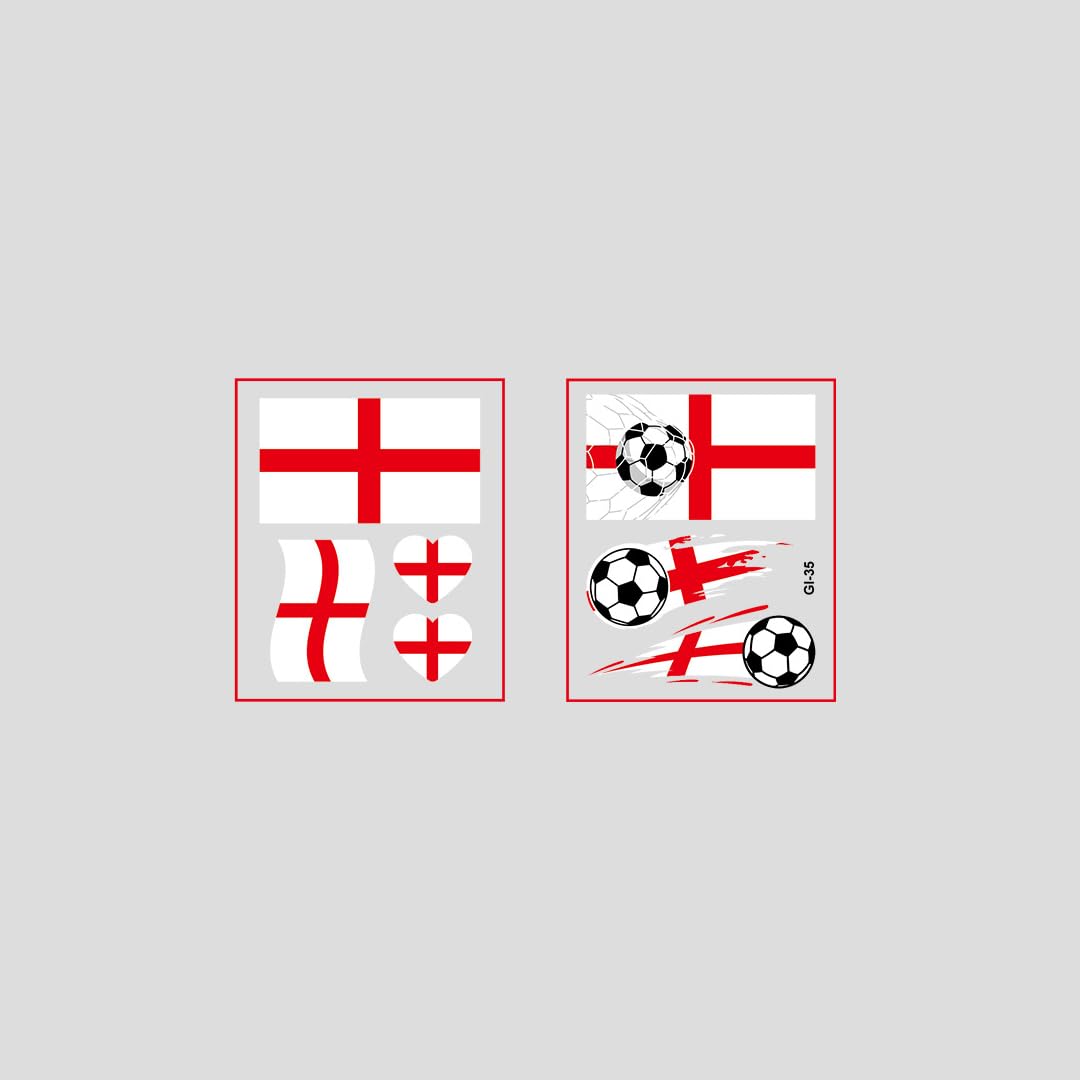 Temporary World Cup Flag Tattoos