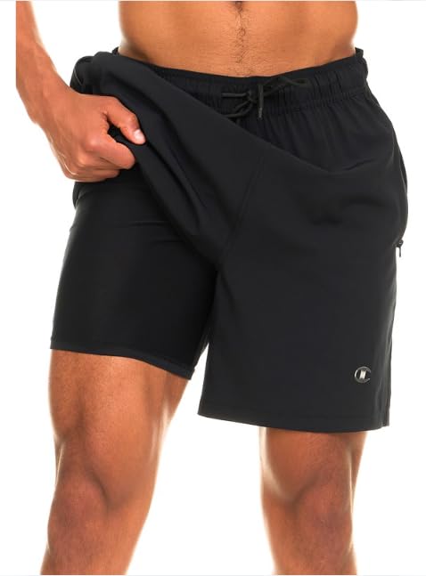 Champion Men's 2-in-1 Compression Swim Trunks with 7 Inch Inseam