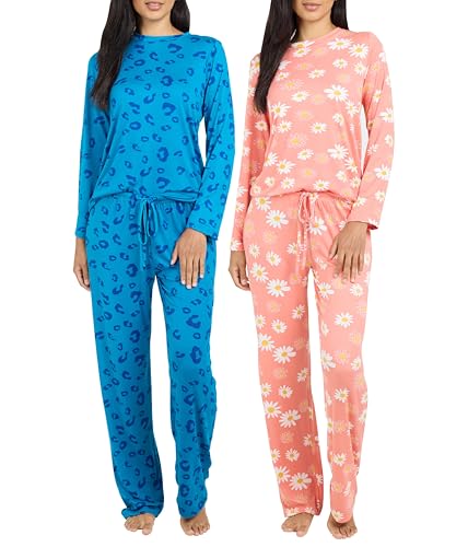 Slumber Series: 2-Pack Cozy Sustainable Pajamas for Ladies - Comfort Edition.