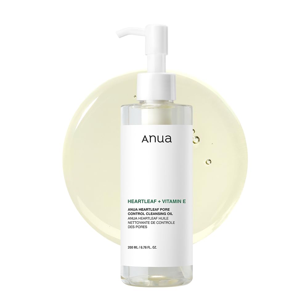 Anua Heartleaf Pore Control Cleansing Oil for Face and Blackheads.