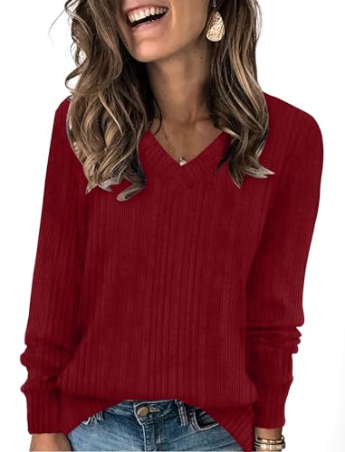 Soft Comfortable Women's Fall Long Sleeve Tunic Sweater Tops Online.