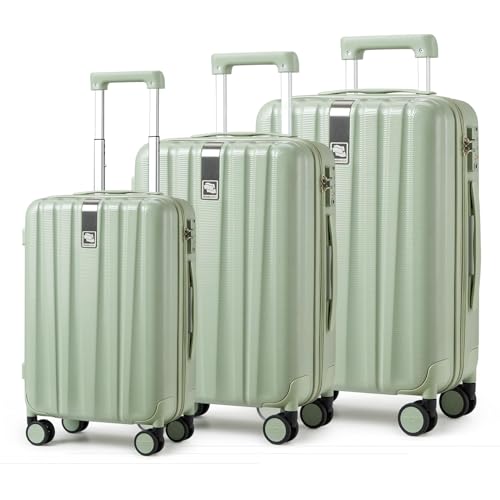 Hanke Luggage Sets 3 Piece Carry On Luggage with Wheels PC Hard Shell Suitcases