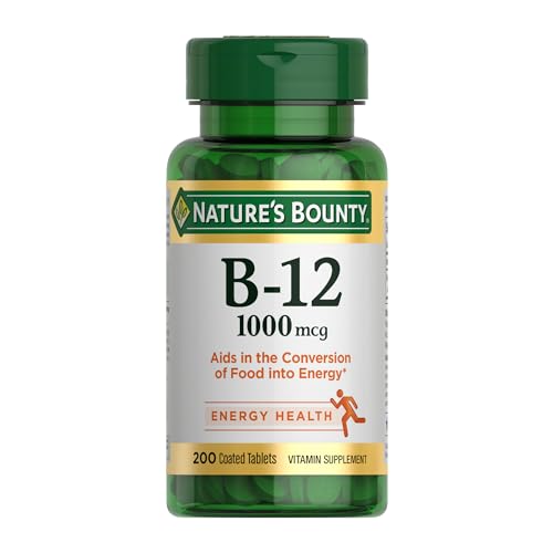 Expensive Nature's Bounty Vitamin B12 Supplement with 1000mcg per serving.