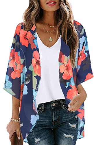 Women's Floral Kimono Cardigan Top