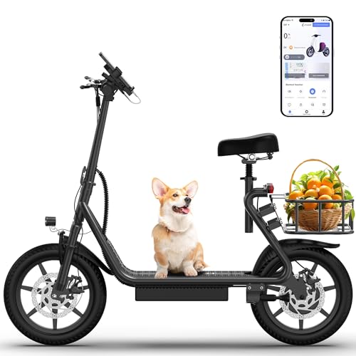 Electric Scooter for Adults with Dual Suspension and High Performance Motor