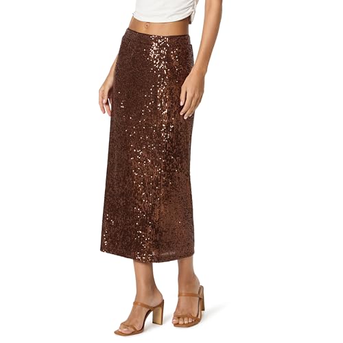 Glittering Mid-Measurement Drop Bikini-Style Sequined Skirt for Women.