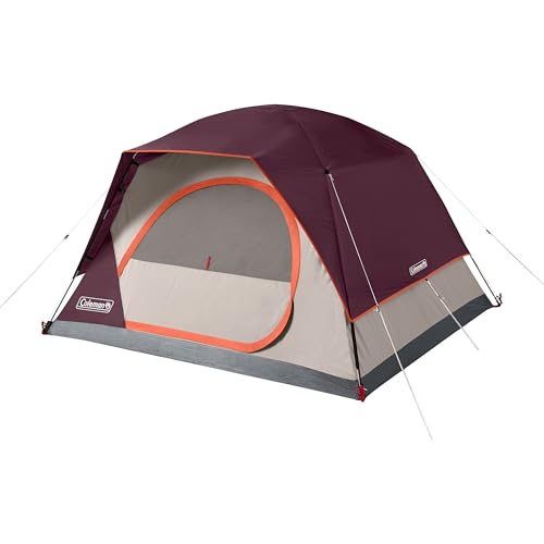 Coleman Skydome Camping Tent with Quick Setup and Weatherproof Design