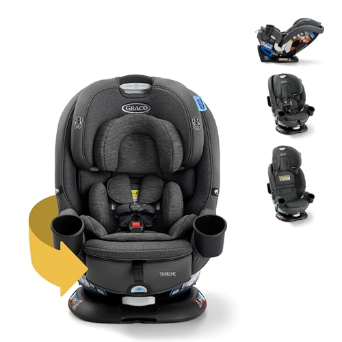 Graco Turn2Me 3-in-1 Rotating Convertible Car Seat, Manchester, Rear-Facing Rotation Only, ...