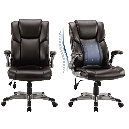 Brown Adjustable Office Chair with Tilt Lock, Swivel