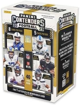 2023 Panini Contenders Football Trading Card Blaster Box with 5 Packs, 1 Autograph OR Memorabilia ...