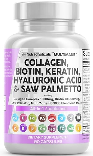 Collagen Supplement for Hair, Skin, and Nail Health Support Matrix.