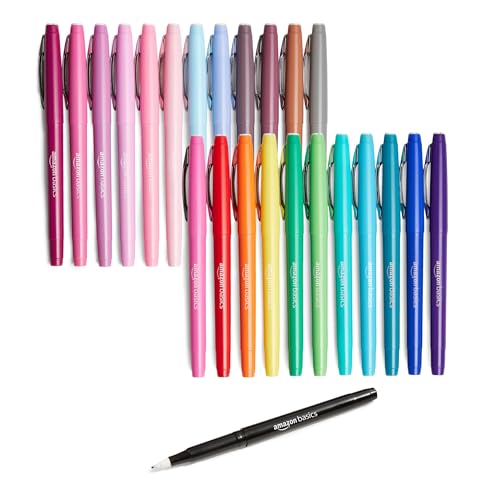 Amazon Basics Felt Tip Marker Pens in Assorted Colors