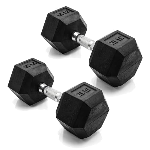 Heavy Duty Barbell Coated Dumbbell Weight Pairs for Fitness Use.