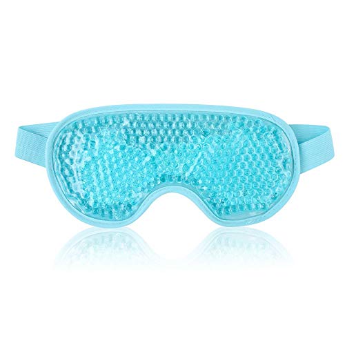 Eye Cooling Mask for Sore, Tired, or Puffy Eyelids Relief Package.