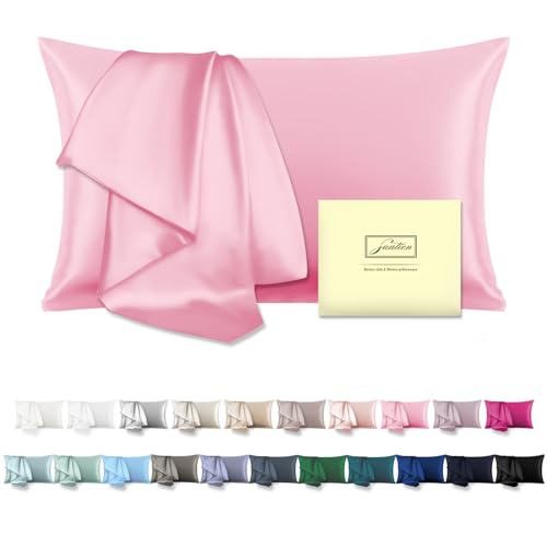 Luxurious Queen-Size Mulberry Silk Pillowcase for Hair and Skin Care.