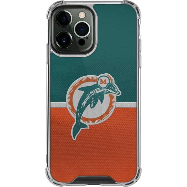 Skinit Clear Phone Case Compatible with iPhone 13 Pro Max - Officially Licensed NFL Miami Dolphins...