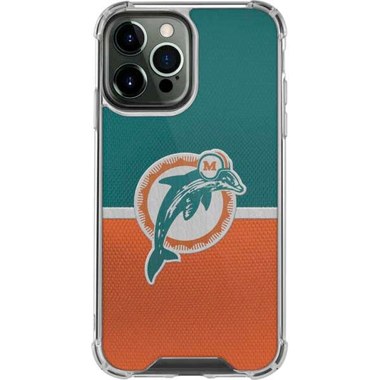 Skinit Clear Phone Case Compatible with iPhone 13 Pro Max - Officially Licensed NFL Miami Dolphins...