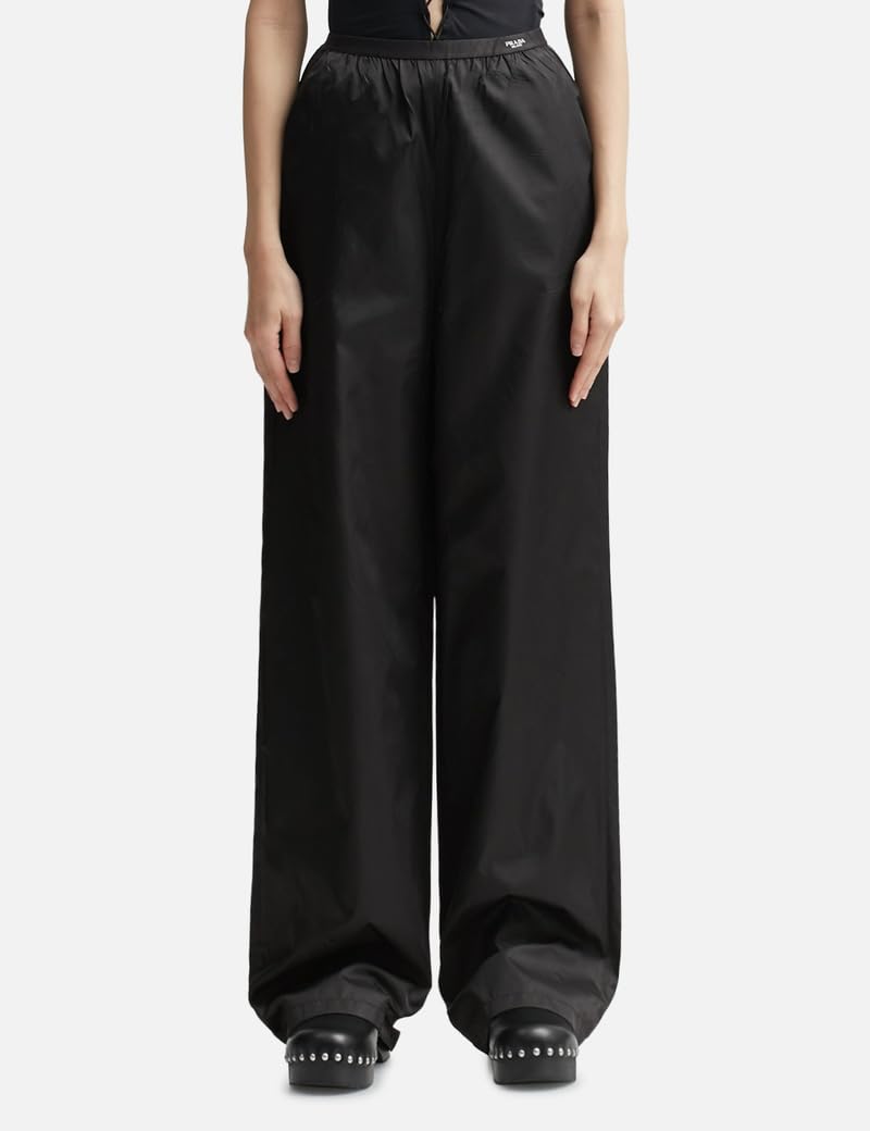 Prada's Luxurious and Versatile Women's Re-Nylon Pants for Contemporary Style.