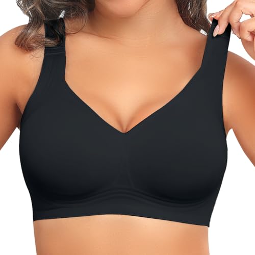 PoseFree Womens Seamless Wireless Supportive Bra