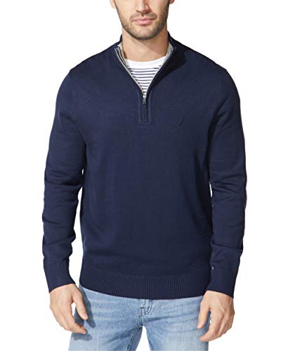 Nautica Men's Quarter-Zip Sweater: Cozy and Casual Outerwear Option