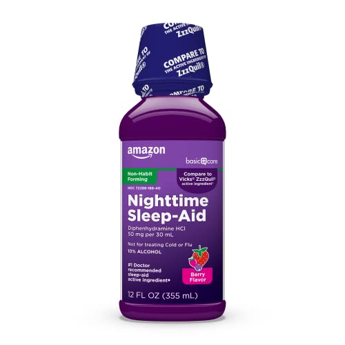 Amazon Basic Care Night Time Sleep-Aid Liquid