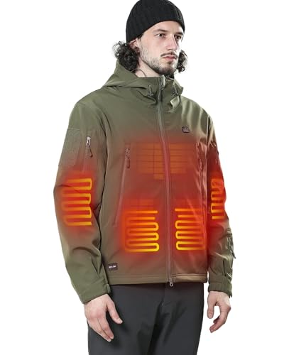 Heated Electric Jacket for Men with Battery Pack