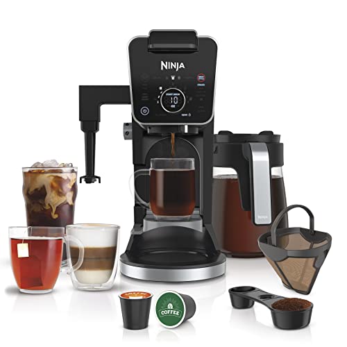 Ninja Hot and Iced Coffee Maker, Single Serve Coffee Maker and Drip Coffee Machine, DualBrew Pro ...