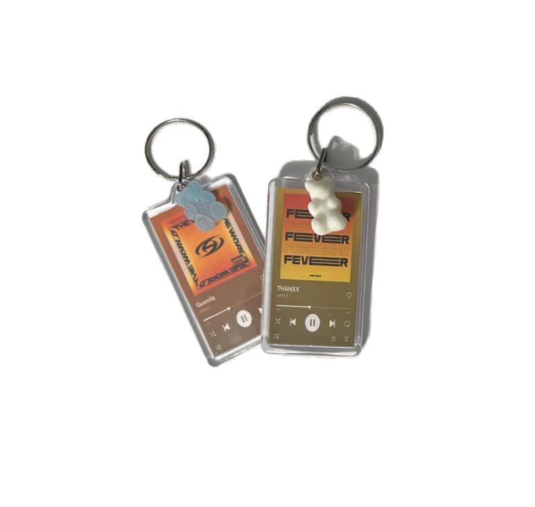 ATEEZ | Xikers Spotify Song Keychain | CUSTOM ~ Key chain + Add Charm | ATEEZ | KPOP | ALBUM ART |...