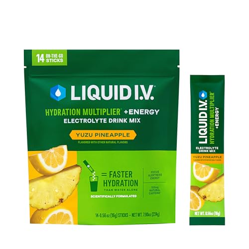 Yuzu Pineapple Electrolyte Powder Drink Enhancer for Sports Recovery Nutrition.