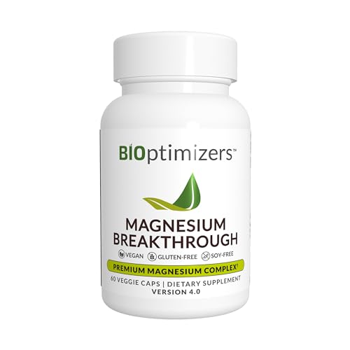 BiOptimizers Magnesium Breakthrough Supplement 4.0 - Has 7 Forms of Magnesium: Glycinate, Malate, ...