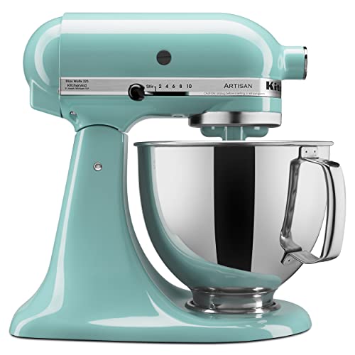 Elegant Aqua Sky Stand Mixer with Pours and Sturdy Design